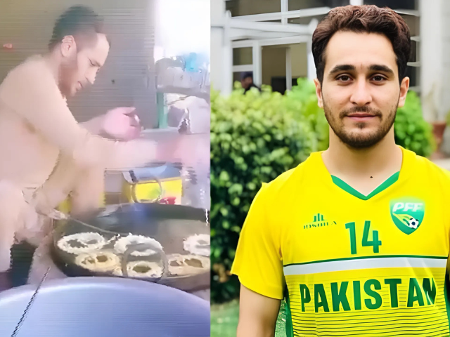وزیر اعظم ، پی ایف ایل محمد ریاض کو نقد انعام فراہم کرتے ہیں ، فٹ بالر کو ‘جیلیبیس’ فروخت کرنے پر مجبور کیا گیا