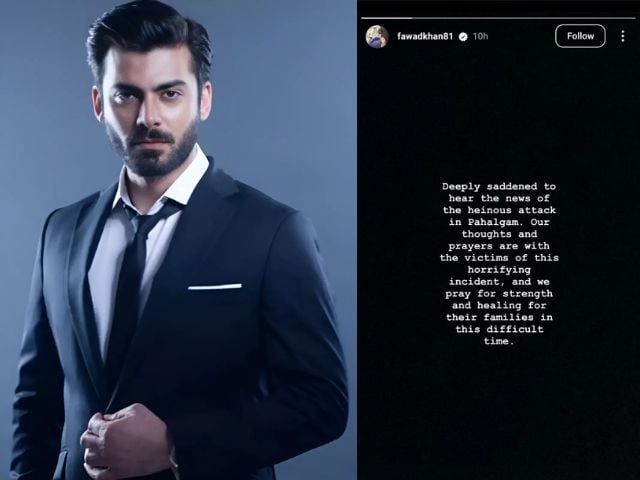 فواد خان نے ‘ابیر گلال’ کے بائیکاٹ کرنے کی کالوں کے درمیان پہلگام حملے کی مذمت کی ہے
